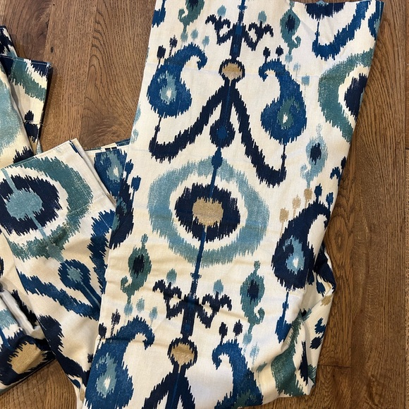 NEW PAIR World Market Indigo Ikat Two Panel Curtains (48"x84") - Picture 4 of 7